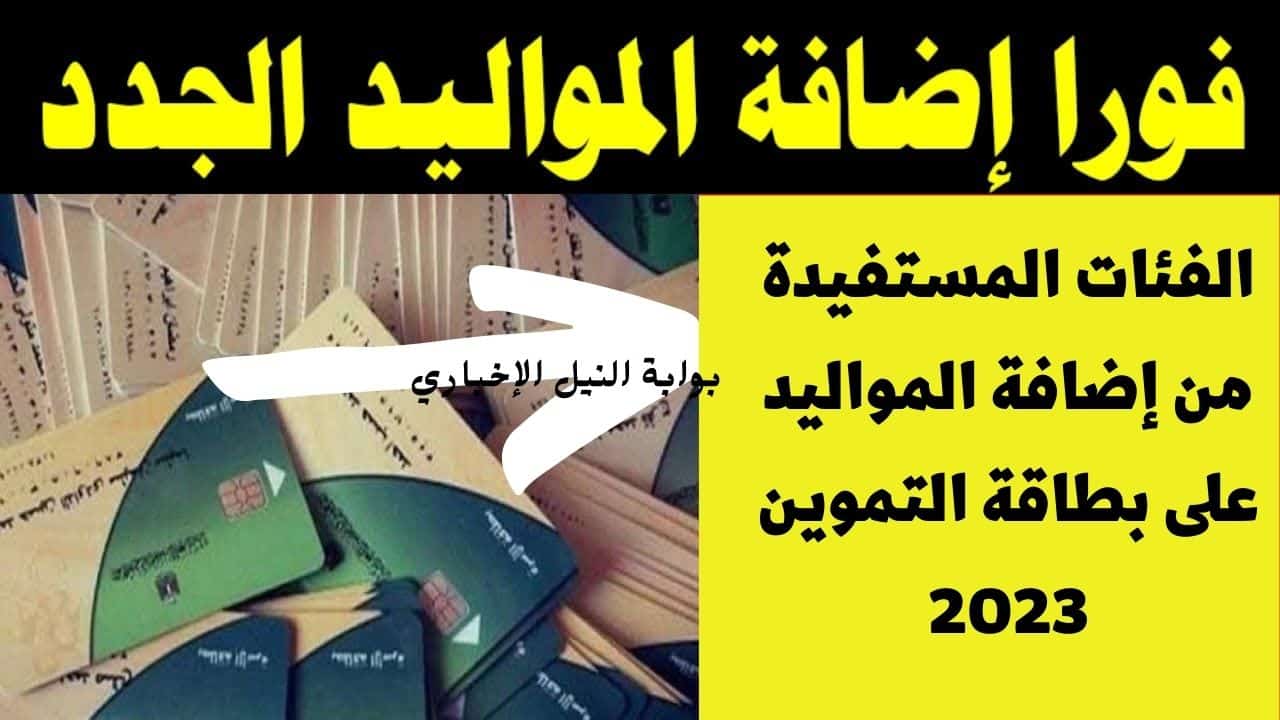 ما هى الفئات المستفيدة من إضافة المواليد على بطاقة التموين 2023 بقرار من الحكومة المصرية وسن الأبناء