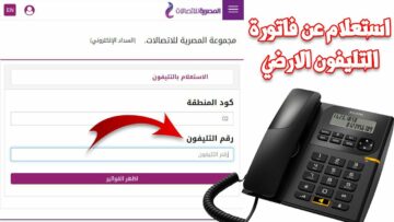 أدفع الأن.. رابط الاستعلام عن فاتورة التليفون الأرضي لشهر ديسمبر 2022 عبر الشركة المصرية للاتصالات