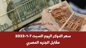 راكب الصاروخ .. سعر الدولار اليوم السبت 7-1-2023 أمام الجنيه المصري يقترب من حاجز الـ 30 جنيه